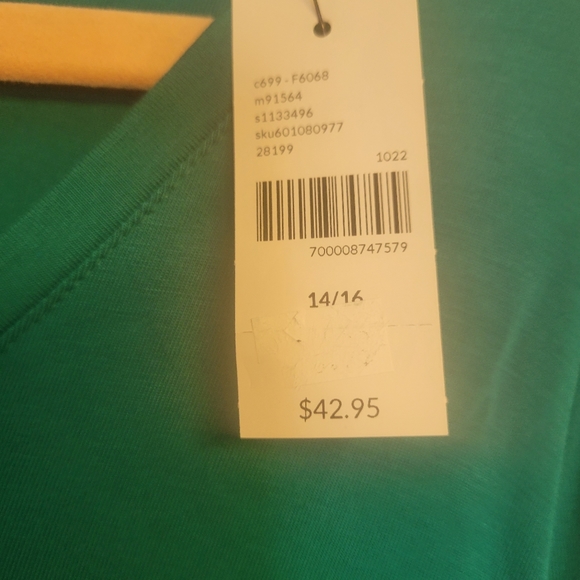 NWT long sleeve v neck tshirt - Picture 4 of 7